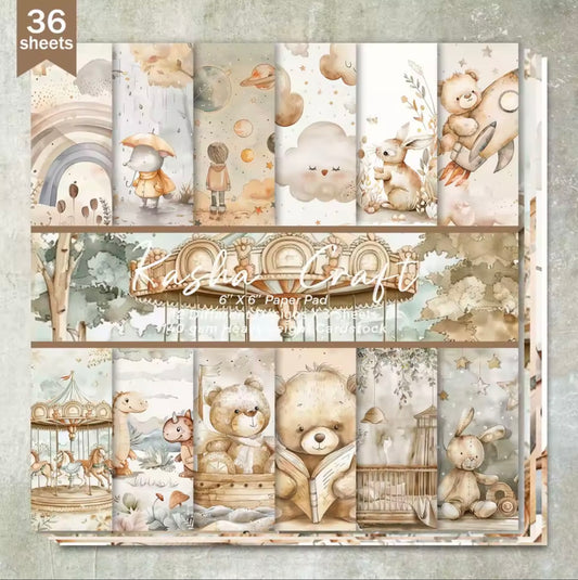 Papier beige nounours