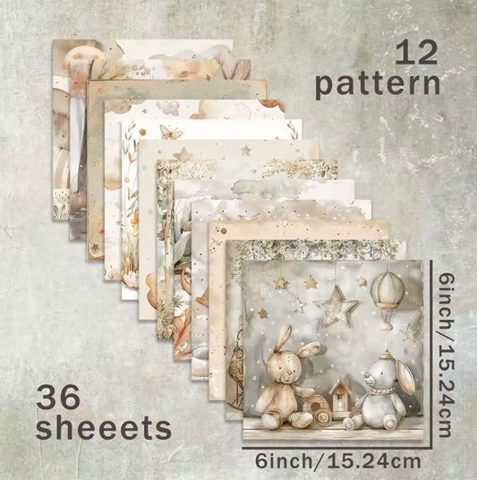 Papier beige nounours